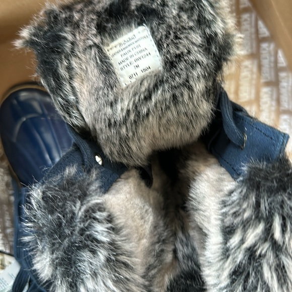 NEW Khombu waterproof navy boots Boston bean 7 - Picture 4 of 6